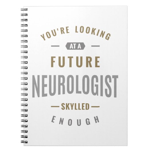 将来の神経科医の贈り物アイディア ノートブック (正面)