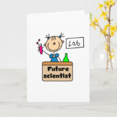 将来の科学者 カード (黄色い花)