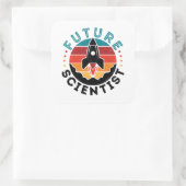 将来の科学者 スクエアシール (バッグ)