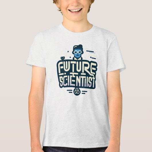 将来の科学者 トライブレンドＴシャツ (正面)