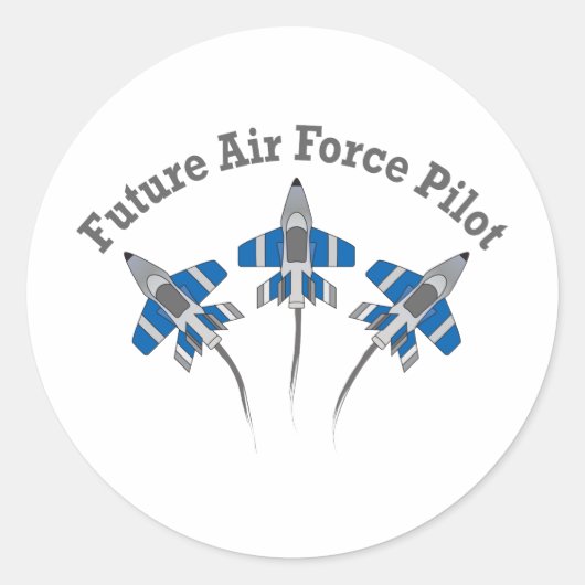 将来の空軍パイロット ラウンドシール (正面)