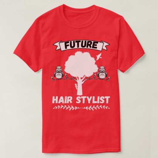 将来の美容師職業 Tシャツ (デザイン正面)