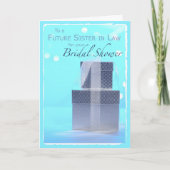 将来の義理の姉妹，ブライダルシャワーギフト， サンキューカード (正面)
