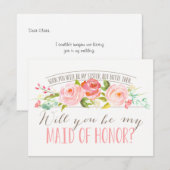 将来の義理の姉妹 | 花嫁の介添え人 後見人 招待状 (正面/裏面)