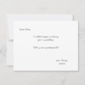 将来の義理の姉 | ブライズメイド 招待状 (裏面)