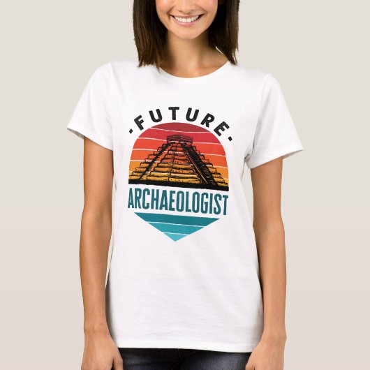将来の考古学考古学学生 Tシャツ (正面)