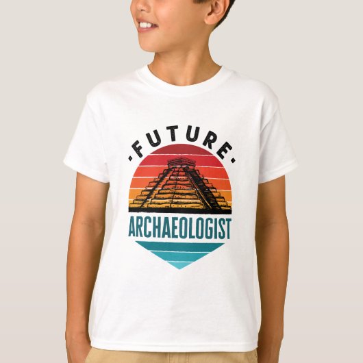 将来の考古学考古学学生 Tシャツ (正面)