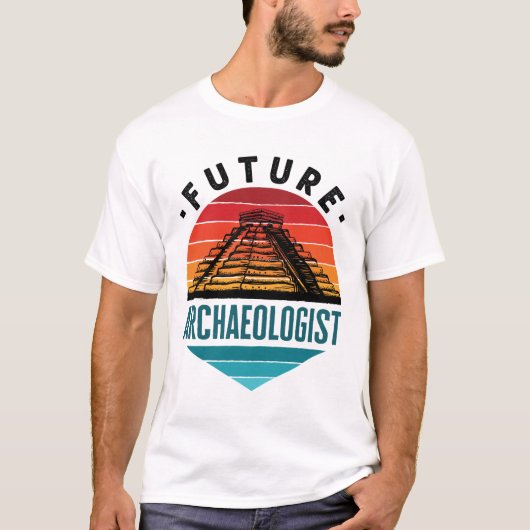 将来の考古学考古学学生 Tシャツ (正面)