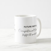 将来の職最高の業セラピー支援員 コーヒーマグカップ (正面右)