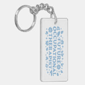 将来の職業セラピストOT美学 キーホルダー (正面左)