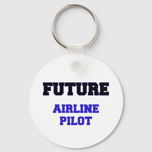 将来の航空会社パイロット キーホルダー (正面)