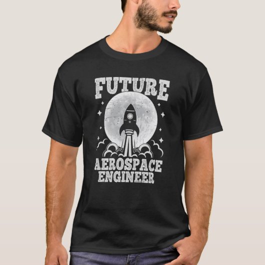 将来の航空宇宙技術者 Tシャツ (正面)