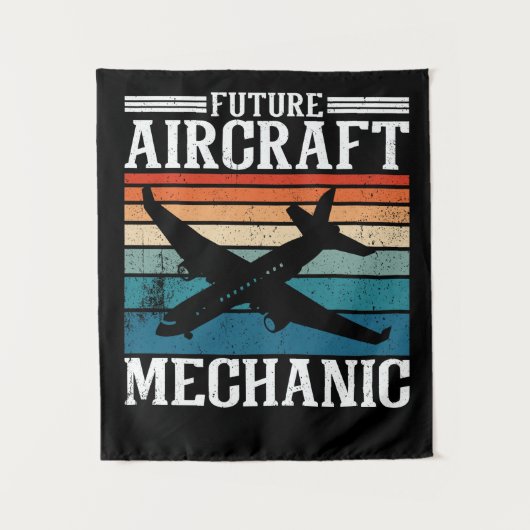 将来の航空機の整備士 タペストリー (正面)