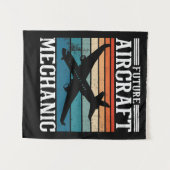 将来の航空機の整備士 タペストリー (正面(横))