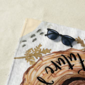 将来の花嫁のトロピカルバチェロレッテウィークエンド ビーチタオル (インサイチュ)