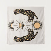 将来の見学/占い師の手のひら読み タペストリー (正面(横))