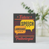 将来の言語言語病理学者Logopedics ポストカード (スタンド正面)