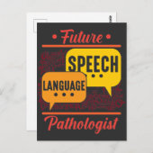 将来の言語言語病理学者Logopedics ポストカード (正面/裏面)