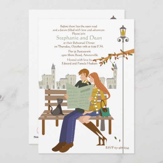 将来の計画招待状 招待状 (正面/裏面)