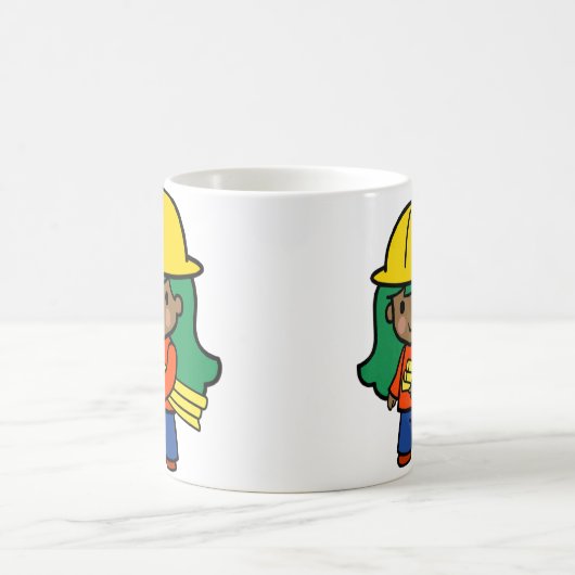 将来の設計者/エンジニア コーヒーマグカップ (中央)