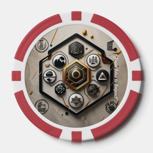 「将来の設計」 ポーカーチップ (正面)