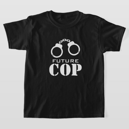 将来の警官のTシャツ子供へ Tシャツ (レイダウン)