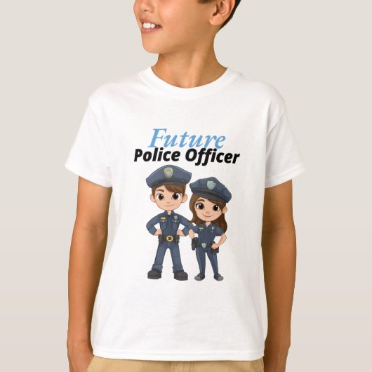 将来の警察官 Tシャツ (正面)