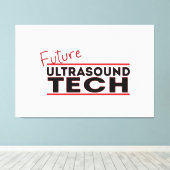 将来の超音波技術 キャンバスプリント (インサイチュ (ウッドフロア))
