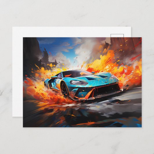 将来の速度 ポストカード (正面/裏面)