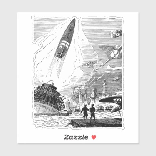 将来の都市 シール (シート)