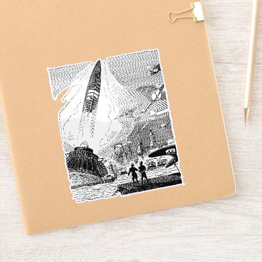 将来の都市 シール (ノートブック)