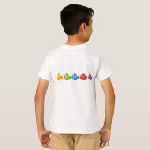 将来の釣り伝説 キッズTシャツ – かわいい Tシャツ (裏面フル)