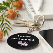 将来のAccountantキーチェーン キーホルダー (側面)