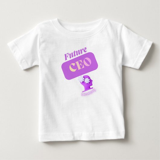 将来のCEOロード中 ベビーTシャツ (正面)