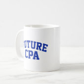 将来のCPA将来会計士 コーヒーマグカップ (正面左)