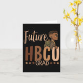 将来のHbcuグラッドブラック歴史月の少年卒業 カード (黄色い花)