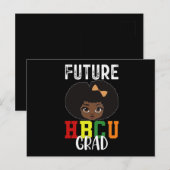 将来のHBCU卒業生 女性 卒業式 黒人大学 ポストカード (正面/裏面)