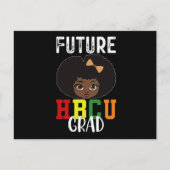 将来のHBCU卒業生 女性 卒業式 黒人大学 ポストカード (正面)