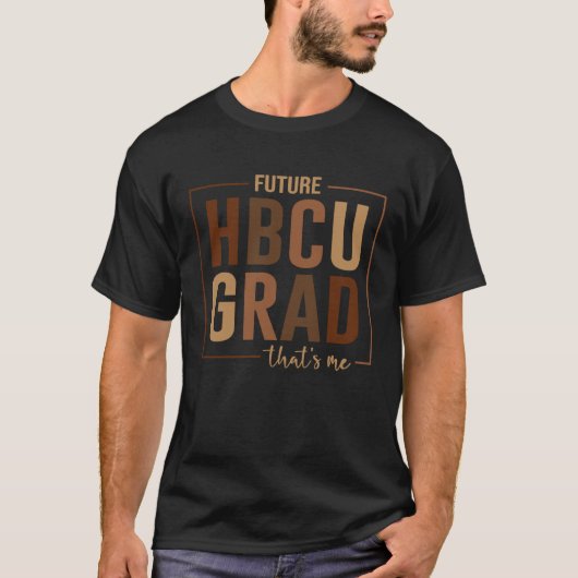 将来のHBCU卒業S私アフロカレッジG卒業 Tシャツ (正面)