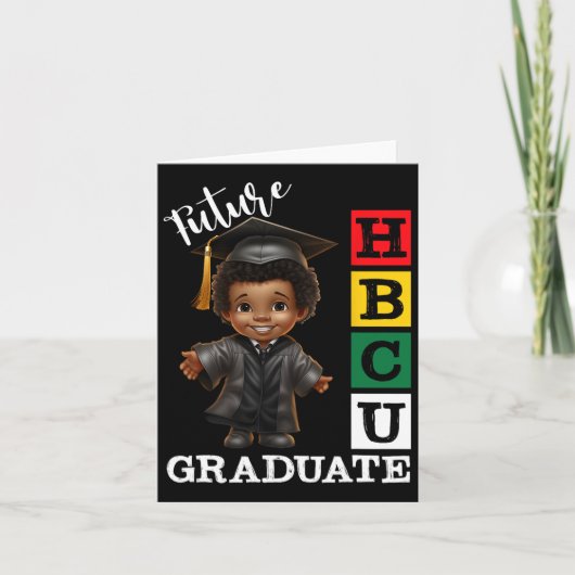将来のHBCU大学卒業生 黒人歴史 黒人 カード (正面)