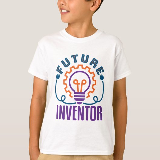 将来のInventorエンジニア科学 Tシャツ (正面)