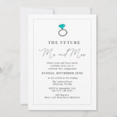 将来のMr.とMrs.のエンゲージパーティー 招待状 (正面)