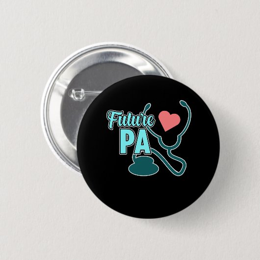 将来のPA医師補佐医学生Gra 缶バッジ (正面&裏面)