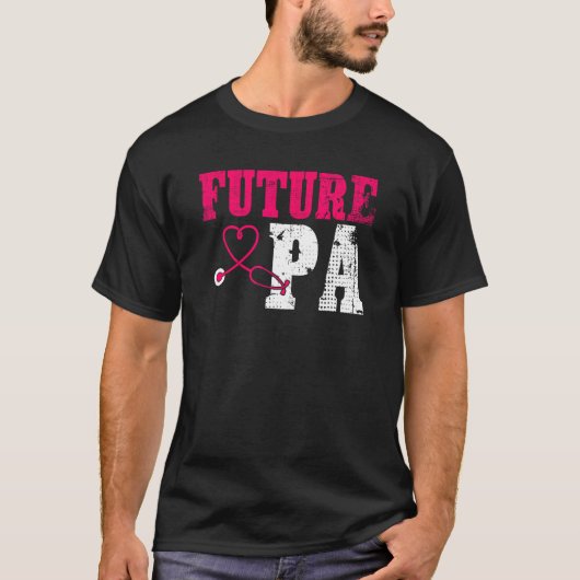 将来のPA感謝かわいい医師助手St Tシャツ (正面)