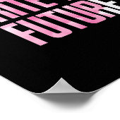 将来のPCをコー書ドする女の子 ポスター (角)