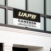 将来のUAPBゴールデンライオン卒業 横断幕 (ビルの外側)