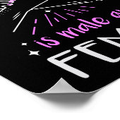 将来は男女のフェミニストのエンパワーメント ポスター (角)