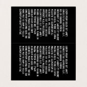 将来は、今日の活動によって生み出される引用文 名刺 (内部フラット)