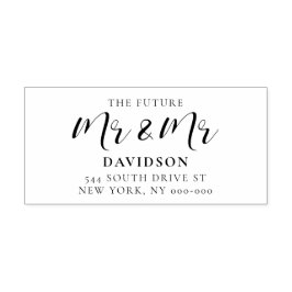 将来エレガントのゲイ氏の結婚差出人住所 ラバースタンプ