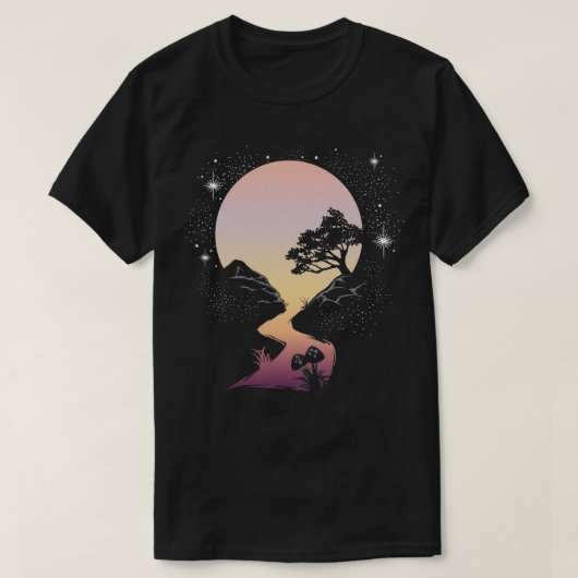 将来カラフルへの登山道 Tシャツ (デザイン正面)